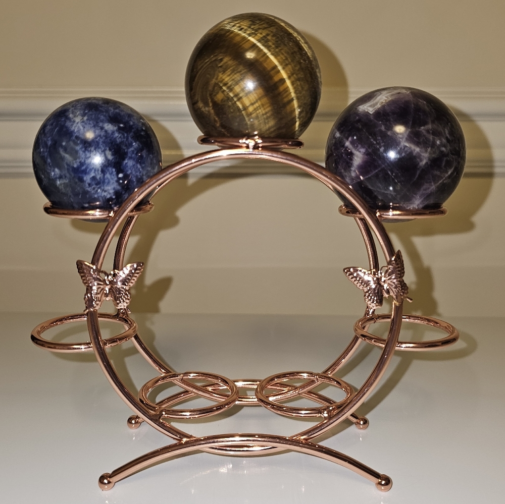 Choice, Silver Tone or Rose Gold Tone,Ferris 🎡 sphete stands, Fits 30mm orbs!
